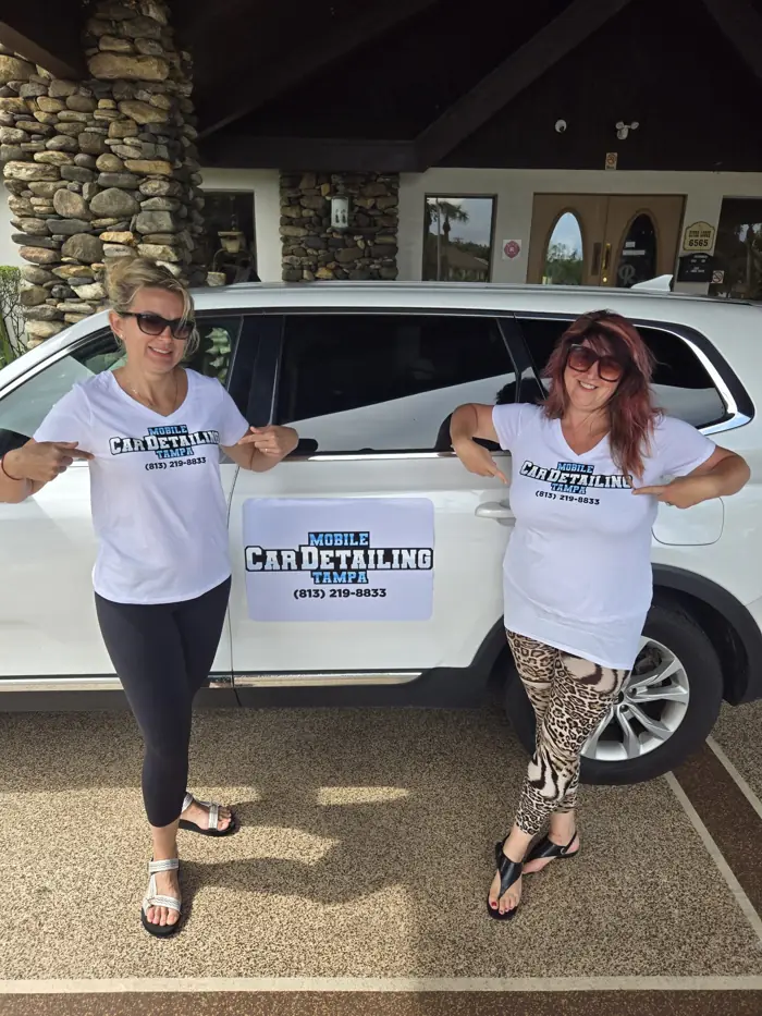 Mobile Car Detailing Tampa team ready for a job